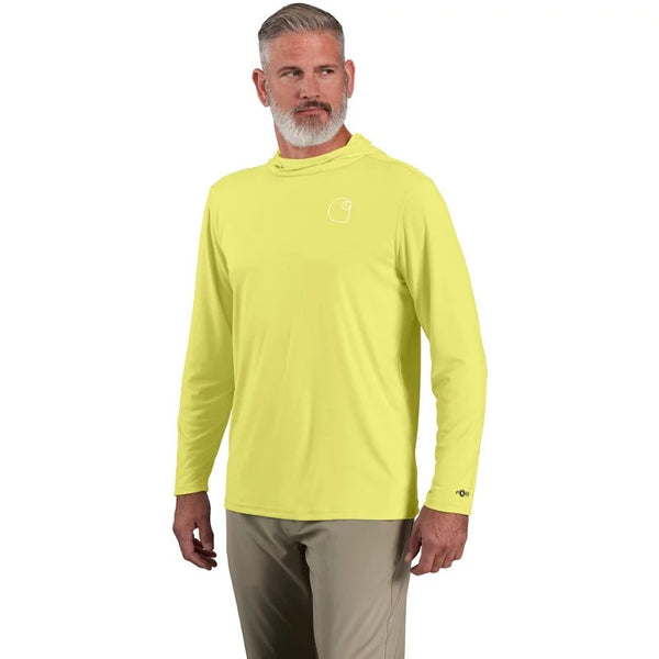 Carhartt Men's Force Sun Defender L/S Hooded Logo Tee #106165CAR