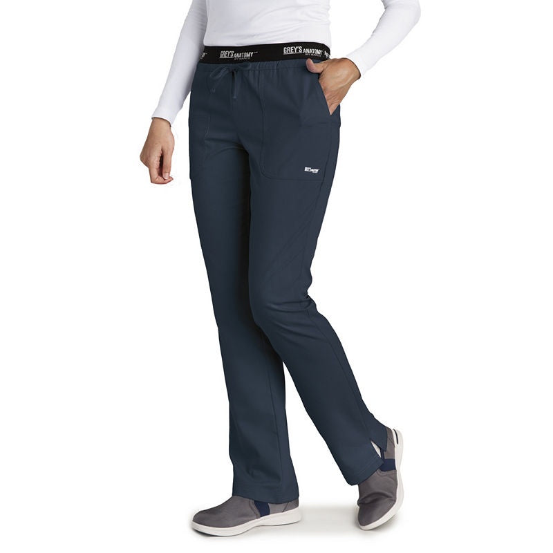 Grey's Anatomy Active Women's 3-Pocket Logo Waistband Scrub Pant
