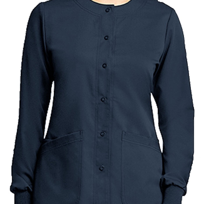 Grey's Anatomy Women's Junior Fit 4-Pocket Warm-Up Scrub Jacket