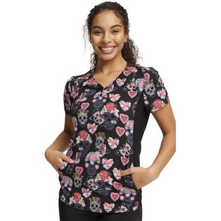 Cherokee Iflex Cherokee iFlex V-Neck Print Top #CK732SGSFCIF