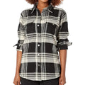 BLACK/OATMEAL PLAID
