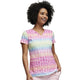 HeartSoul Women's Tie Dye Vibes V-Neck Scrub Top