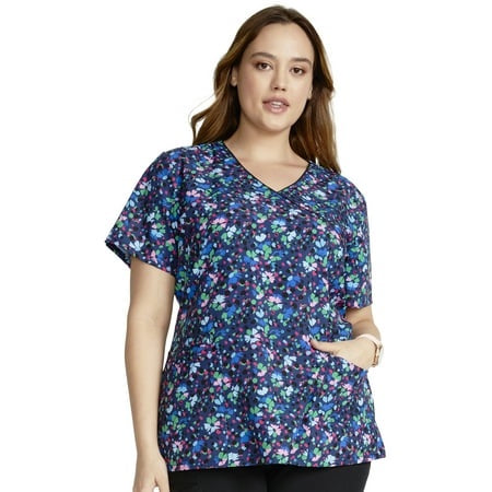 Cherokee Women's Mock Wrap Print Top #CK688CFDACHE