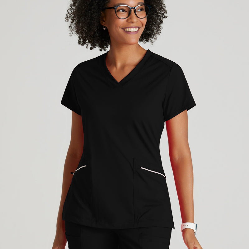 Barco One Women's Victory Knit V-Neck Scrub Top
