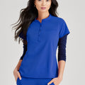 Barco Unify Women's 1-Pocket Button Collar Tuck-In Scrub Top