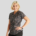 Cherokee Women's V-Neck Tuckable Print Scrub Top