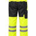Work Force Men's Hi-Vis Class E Black Rain Pants