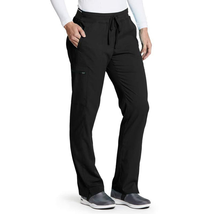 Grey's Anatomy Women's 3-Pocket Logo Elastic Cargo Scrub Pant