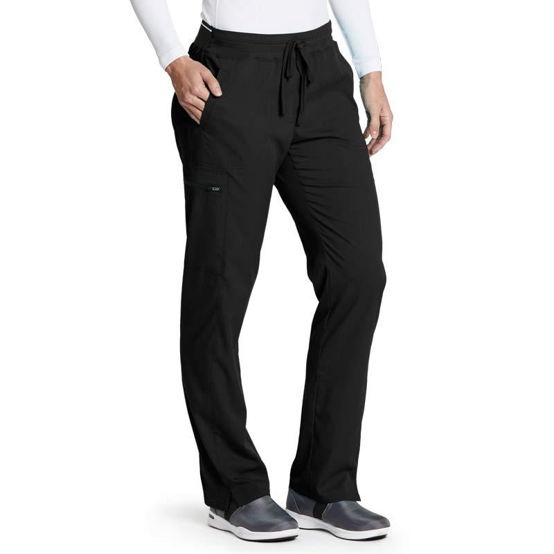 Grey's Anatomy Women's 3-Pocket Logo Elastic Cargo Scrub Pant