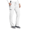 Grey's Anatomy Women's 3-Pocket Logo Elastic Cargo Scrub Pant