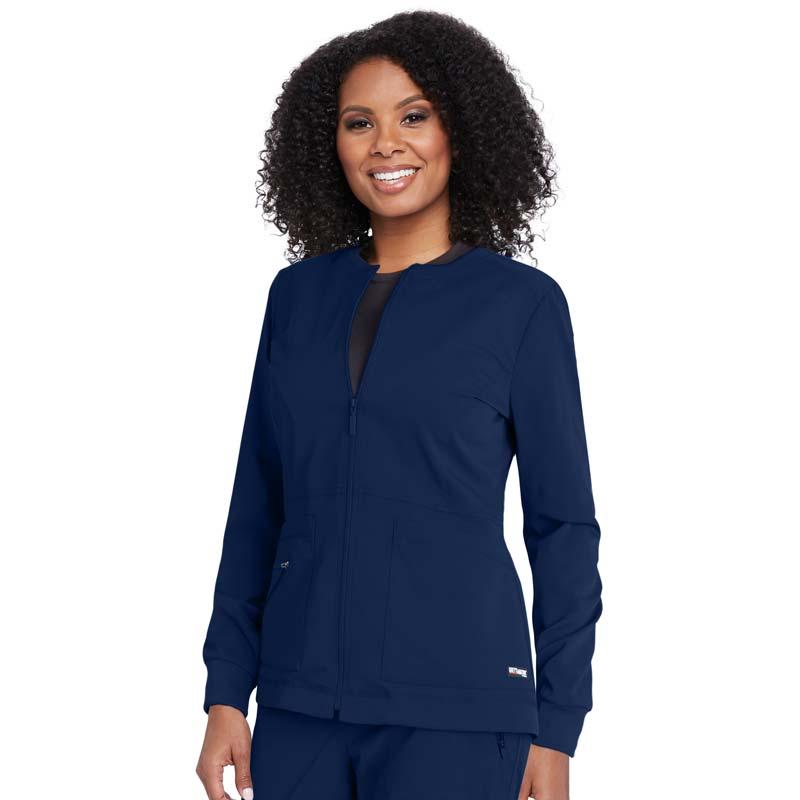 Grey's Anatomy Women's 3-Pocket Princess Line Warm-Up Jacket