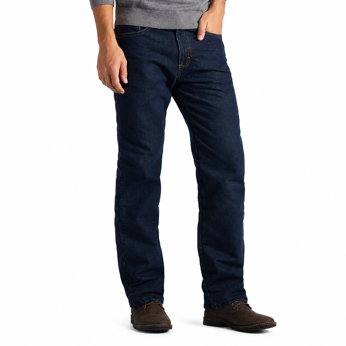 Lee Men's Fleece Lined Relaxed Fit Jeans