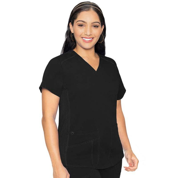 Med Couture Women's V-Neck Shirttail Scrub Top