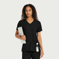 Scrubology Shift Women's 2-Pocket V-Neck Scrub Top