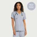 Scrubology Shift Women's 2-Pocket V-Neck Scrub Top