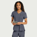 Scrubology Shift Women's 1-Pocket V-Neck Scrub Top