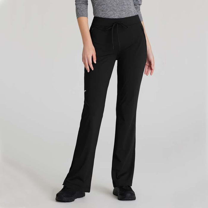 Skechers Slip-Ins Women's 4-Pocket Logo Waistband Fit & Flare Scrub Pant