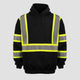 Work Force Men's Black Reflective Pullover Safety Sweatshirt