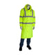 Work Force Men's Hi-Vis Class 3 Long Rain Coat