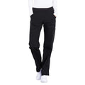 Cherokee Women's Workwear Professionals Mid Rise Straight Leg Pull-On Cargo Scrub Pants