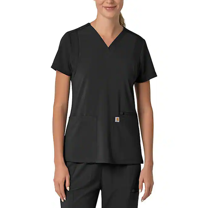 Carhartt Force Cross-Flex Women's Flex Panel V-Neck Scrub Top