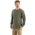 Carhartt Men's Loose Fit Heavyweight Long Sleeve Signature Sleeve Graphic T-Shirt