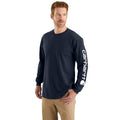 Carhartt Men's Loose Fit Heavyweight Long Sleeve Signature Sleeve Graphic T-Shirt