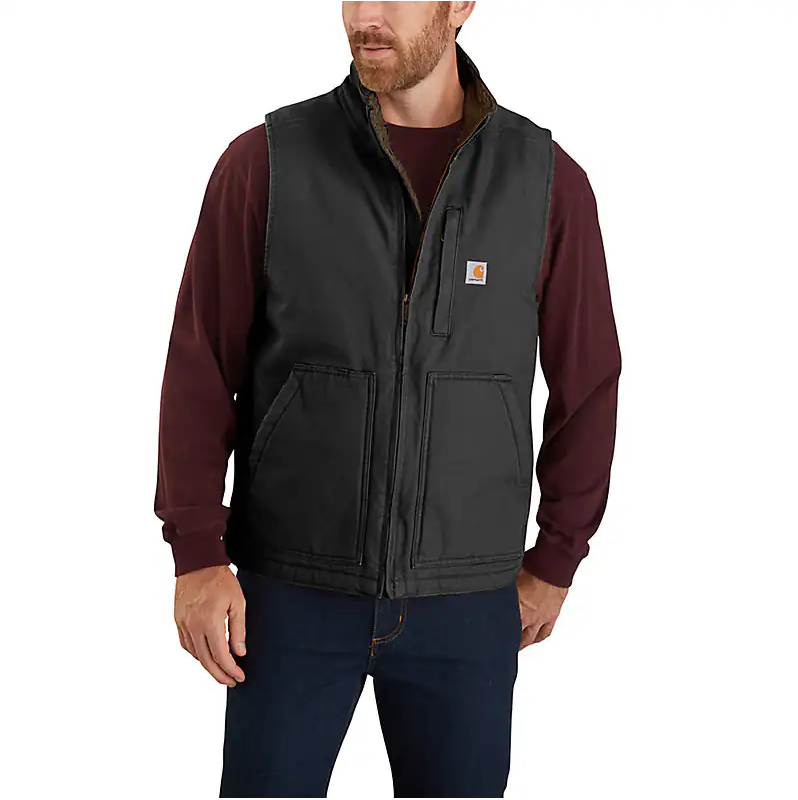 Carhartt Men's Sherpa Lined Mock Neck Vest