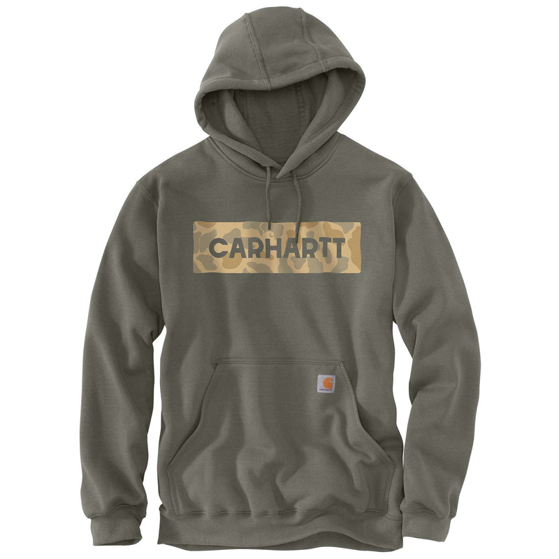 Carhartt Men's Midweight Camo Logo Graphic Sweatshirt