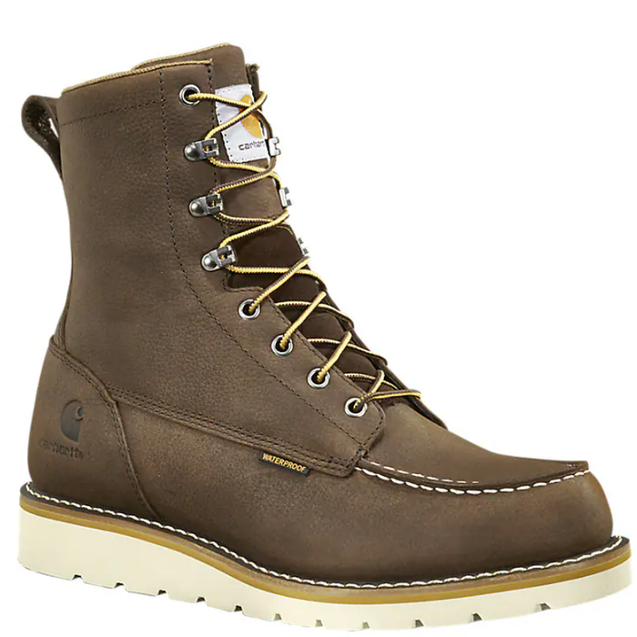 Carhartt Men's Wedge 8" Waterproof Moc Soft Toe Work Boots