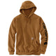 Carhartt Men's Midweight Signature Sleeve Logo Hooded Sweatshirt