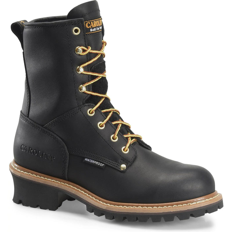 Carolina Men's 8" Waterproof Steel Toe Logger Work Boots