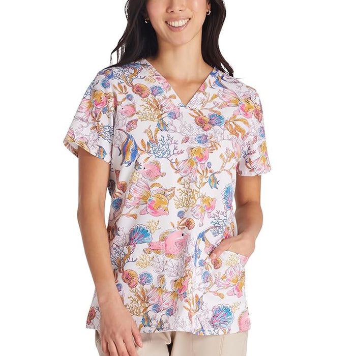 Cherokee Women's V-Neck Print Top #CK671FTWLCHE