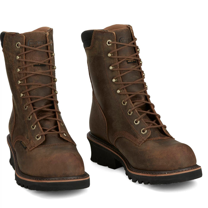 Chippewa Valdor 8" Logger Waterproof 400G Insulated Composite Toe