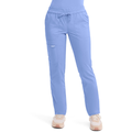 Cherokee Women's WW Revolution Mid Rise Tapered Leg Drawstring Scrub Pants