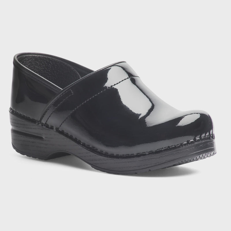 Dansko Women's Professional Black Patent Clogs