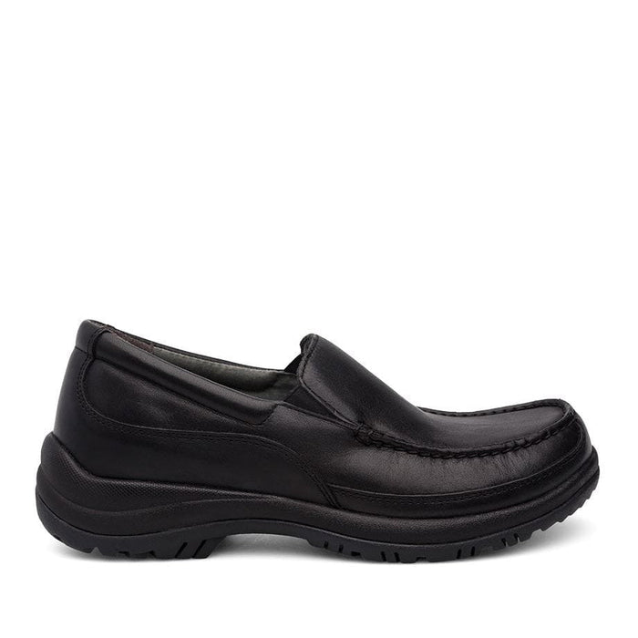 Dansko Wayne Men's Black Full Grain Stitch Toe Loafer - Black Full Grain
