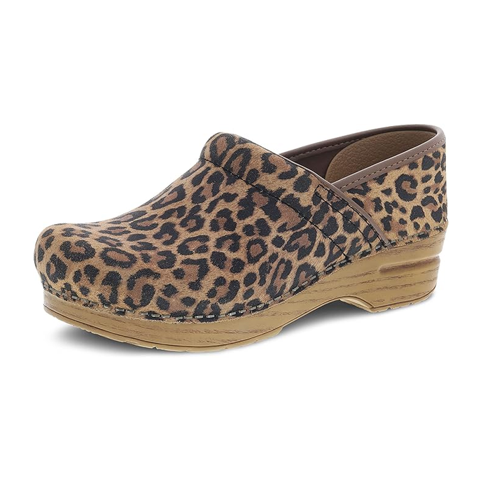 Dansko Women's Professional Clog - Leopard Suede