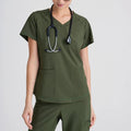 Grey's Anatomy by Barco Women's Evolve 2-Pocket Piped V-Neck Scrub Top