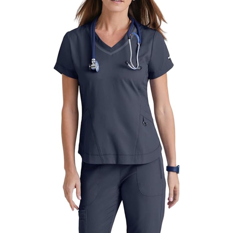 Grey's Anatomy Impact Women's 3-Pocket Seamed V-Neck Scrub Top
