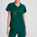 Grey's Anatomy by Barco Women's Evolve 2-Pocket Piped V-Neck Scrub Top
