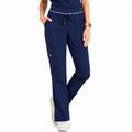Grey's Anatomy by Barco Women's 7-Pocket Logo Trim Tapered Scrub Pants