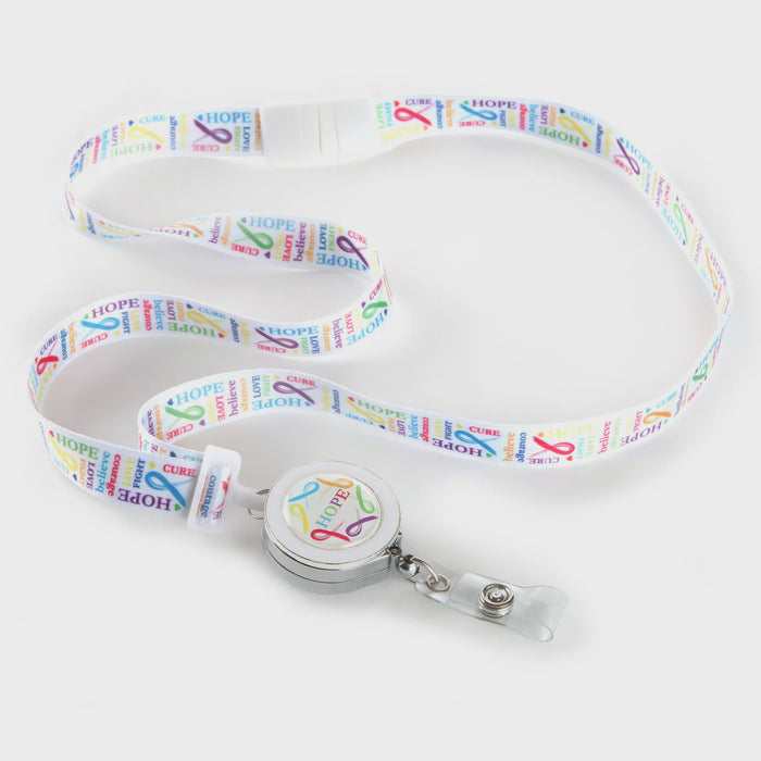 ID Avenue Love Ribbon Lanyard (Breast Cancer Awareness)