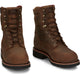 Men's Chippewa Boots 8" Steel Toe Waterproof/Insulated Low Heel Logger Work Boot