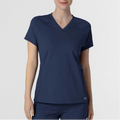 WonderWink Women's Renew Knit Flex-N-Reach V-Neck Raglan Scrub Top