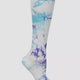 Nursemates Women's Lilac/ Aqua Tie Dye Print Compression Sock #NA0015099NUR
