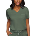 Med Couture Women's Touch V-Neck Tuck-In Scrub Top