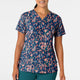 WonderWink Women's Fitted 3-Pocket V-Neck Print Scrub Top #6657FLSHWWK