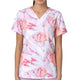 WonderWink Women's Fitted 3-Pocket V-Neck Print Scrub Top #6657INDPWWK