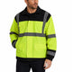 Work Force Men's Hi-Vis Class 3 Black Bottom Rain Jacket